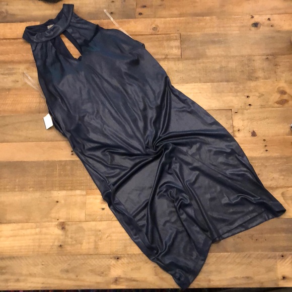 Speechless Dresses & Skirts - Blue gunmetal keyhole dress